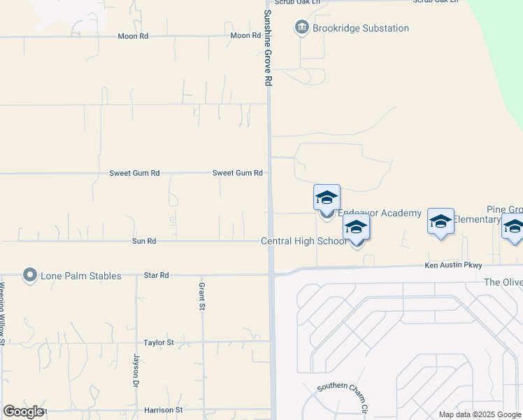 map of restaurants, bars, coffee shops, grocery stores, and more near 9421 Sunshine Grove Road in Brooksville