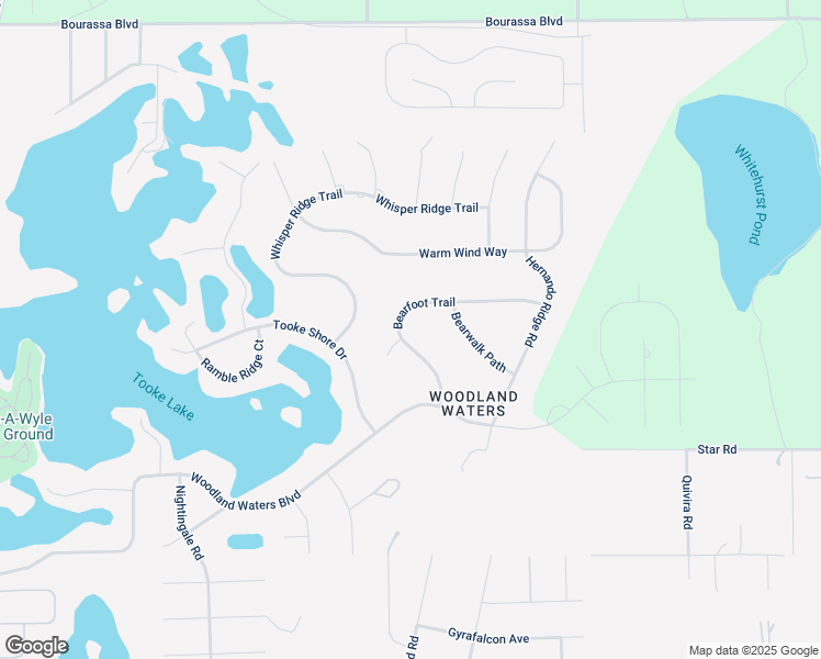 map of restaurants, bars, coffee shops, grocery stores, and more near 9475 Bearfoot Trail in Weeki Wachee