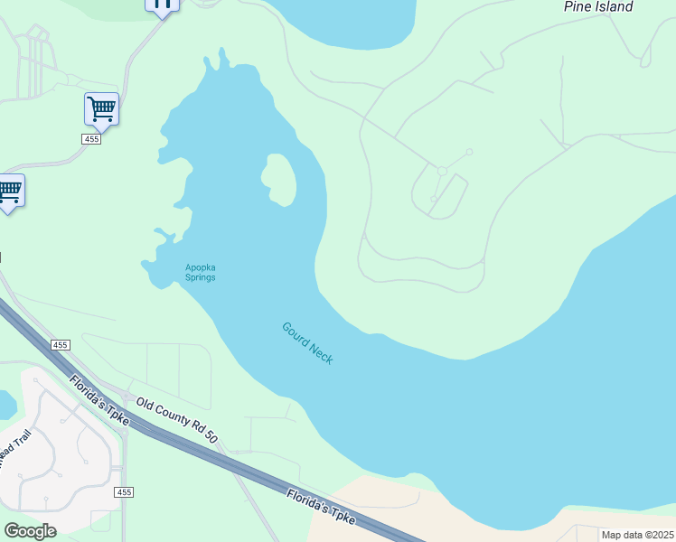 map of restaurants, bars, coffee shops, grocery stores, and more near 16712 Artimino Loop in Montverde