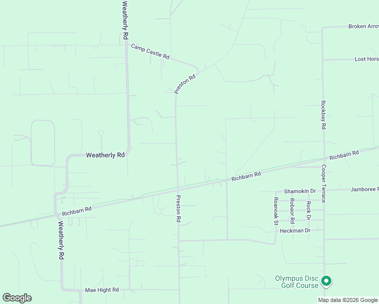 map of restaurants, bars, coffee shops, grocery stores, and more near 9380 Preston Road in Brooksville