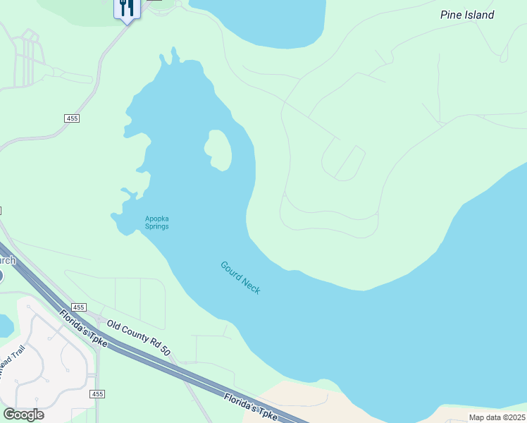 map of restaurants, bars, coffee shops, grocery stores, and more near 16712 Artimino Loop in Montverde