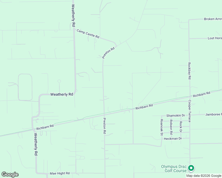 map of restaurants, bars, coffee shops, grocery stores, and more near 9380 Preston Road in Brooksville