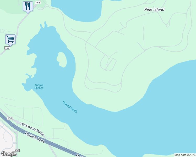 map of restaurants, bars, coffee shops, grocery stores, and more near 16254 Pendio Drive in Montverde