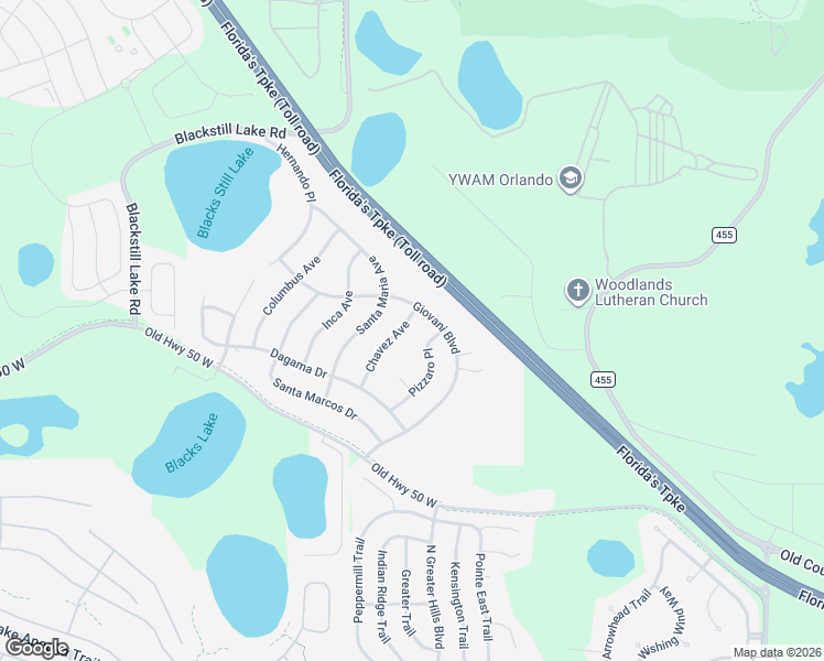 map of restaurants, bars, coffee shops, grocery stores, and more near 3059 Chavez Avenue in Clermont