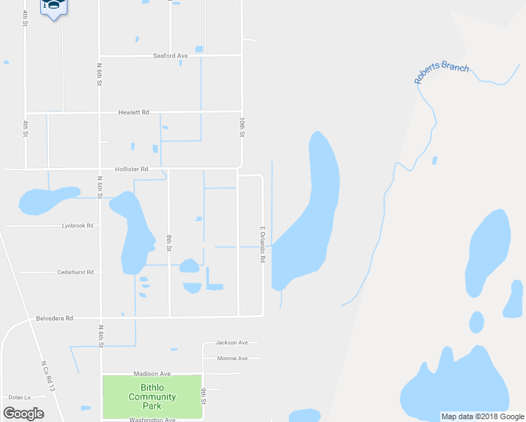 map of restaurants, bars, coffee shops, grocery stores, and more near East Orlando Road in Orlando