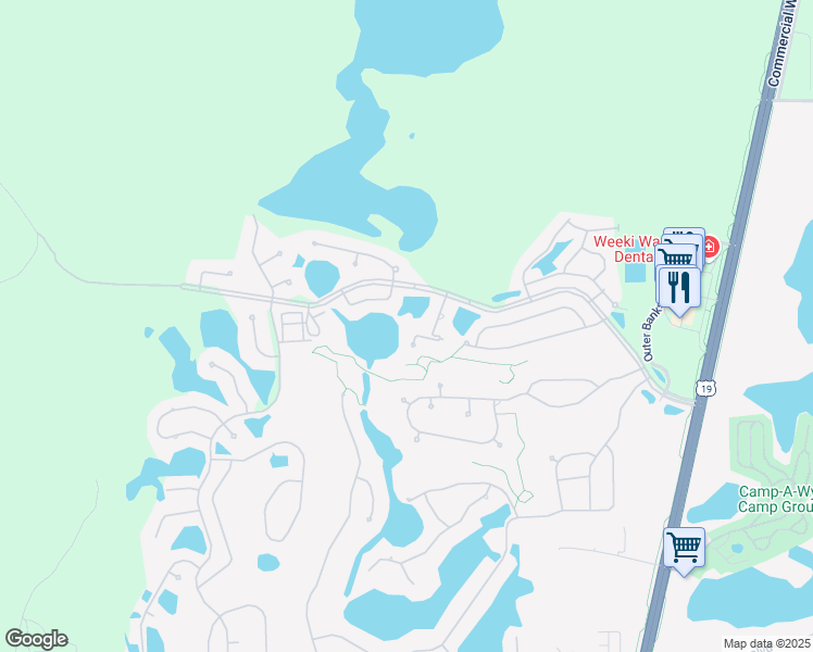 map of restaurants, bars, coffee shops, grocery stores, and more near 10033 12 Oaks Court in Spring Hill