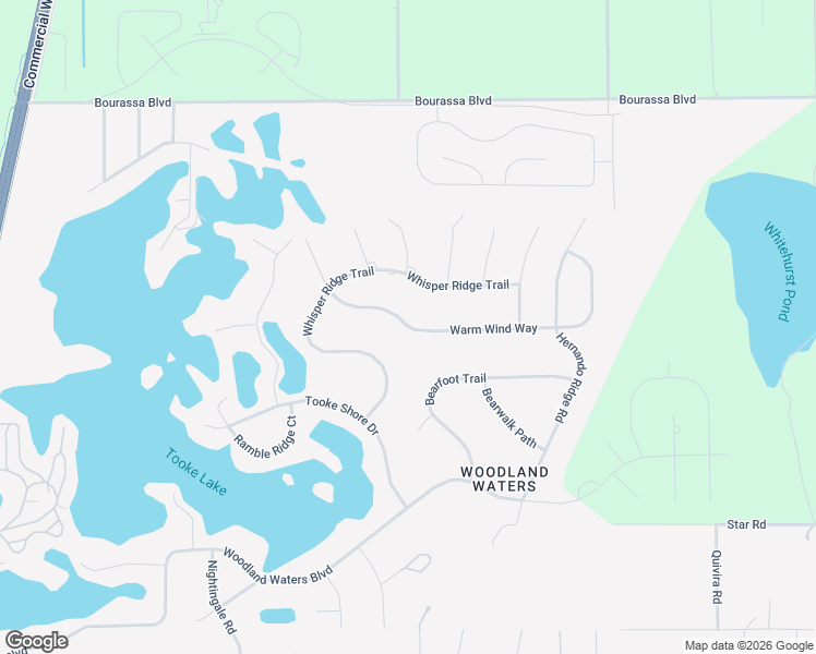 map of restaurants, bars, coffee shops, grocery stores, and more near 11147 Warm Wind Way in Brooksville