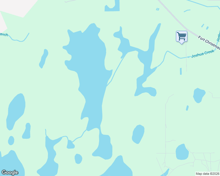 map of restaurants, bars, coffee shops, grocery stores, and more near Fort Christmas Road in Christmas