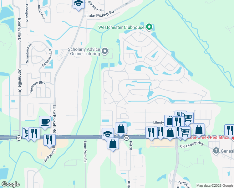 map of restaurants, bars, coffee shops, grocery stores, and more near 1740 Inverary Drive in Orlando