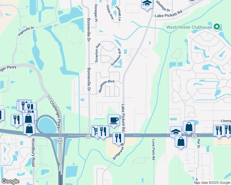 map of restaurants, bars, coffee shops, grocery stores, and more near 1813 La Crosse Avenue in Orlando