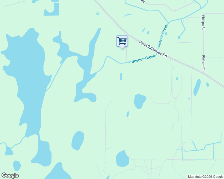 map of restaurants, bars, coffee shops, grocery stores, and more near 21280 Fort Christmas Road in Christmas