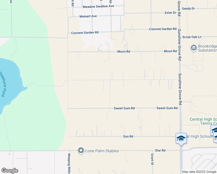 map of restaurants, bars, coffee shops, grocery stores, and more near 13100 Crowell Road in Brooksville