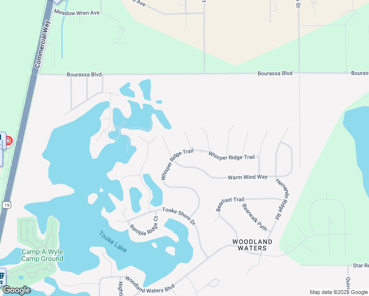 map of restaurants, bars, coffee shops, grocery stores, and more near 10105 Lazy Days Court in Weeki Wachee