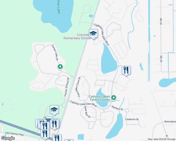 map of restaurants, bars, coffee shops, grocery stores, and more near 2315 Holly Pine Circle in Orlando