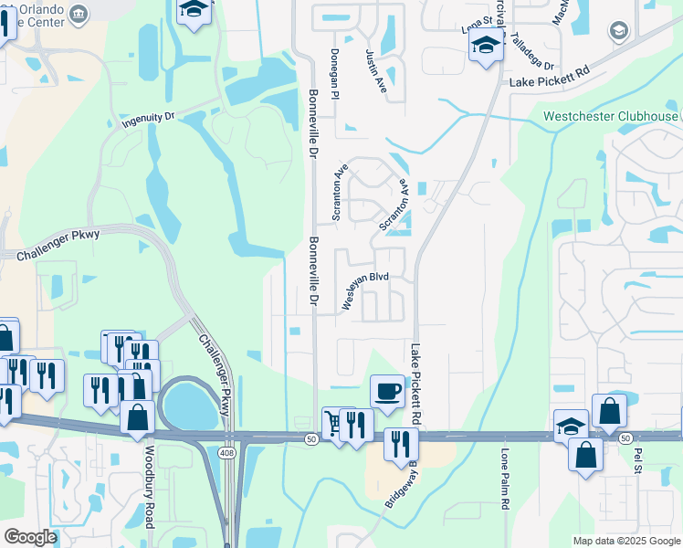 map of restaurants, bars, coffee shops, grocery stores, and more near 1909 Annapolis Avenue in Orlando