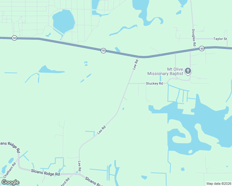 map of restaurants, bars, coffee shops, grocery stores, and more near 15339 Lee Road in Groveland