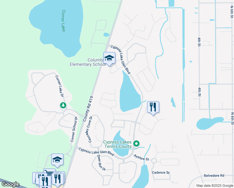 map of restaurants, bars, coffee shops, grocery stores, and more near 2606 Holly Pine Circle in Orlando