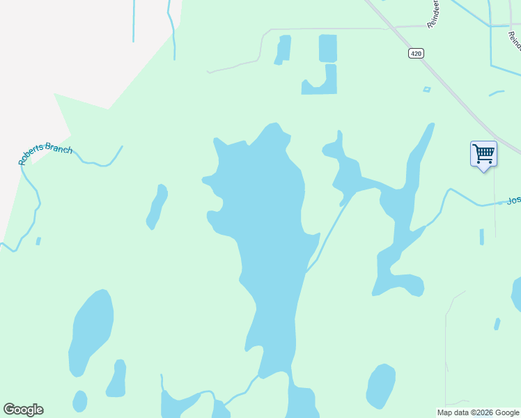 map of restaurants, bars, coffee shops, grocery stores, and more near Fort Christmas Road in Christmas