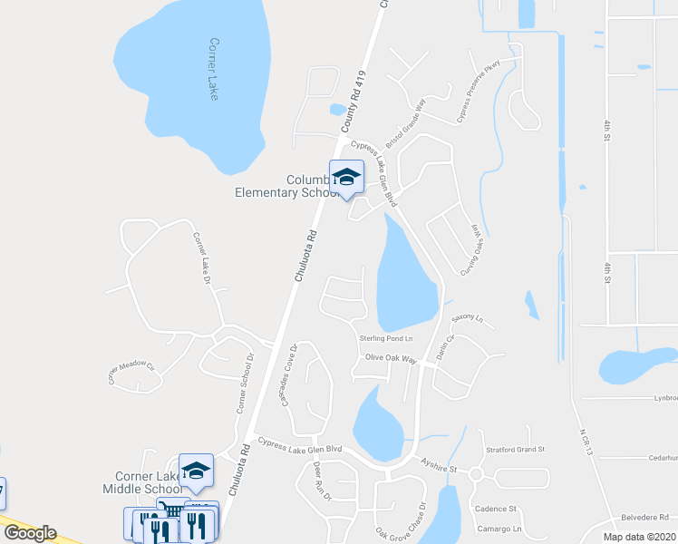 map of restaurants, bars, coffee shops, grocery stores, and more near 2519 Holly Pine Circle in Orlando
