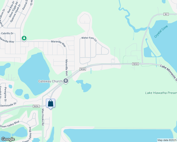 map of restaurants, bars, coffee shops, grocery stores, and more near 15700 County Road 565A in Clermont