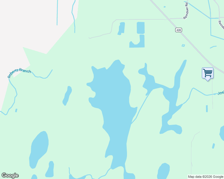 map of restaurants, bars, coffee shops, grocery stores, and more near Fort Christmas Road in Christmas