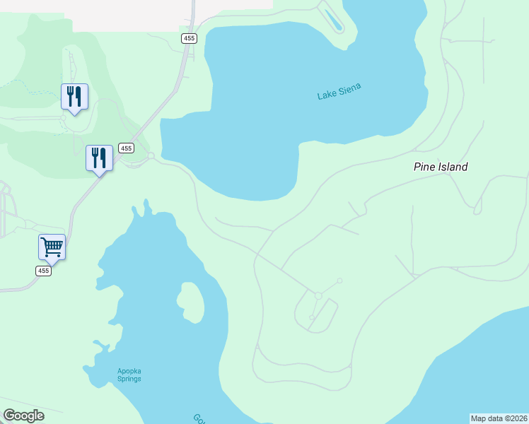 map of restaurants, bars, coffee shops, grocery stores, and more near 16647 Arezo Court in Montverde