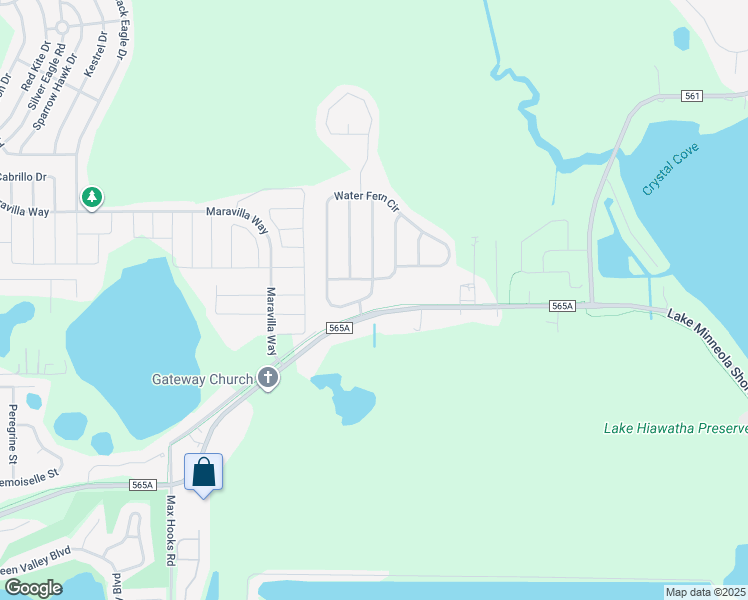 map of restaurants, bars, coffee shops, grocery stores, and more near 15700 County Road 565A in Clermont