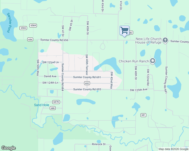 map of restaurants, bars, coffee shops, grocery stores, and more near 4414 Cr 691 in Webster