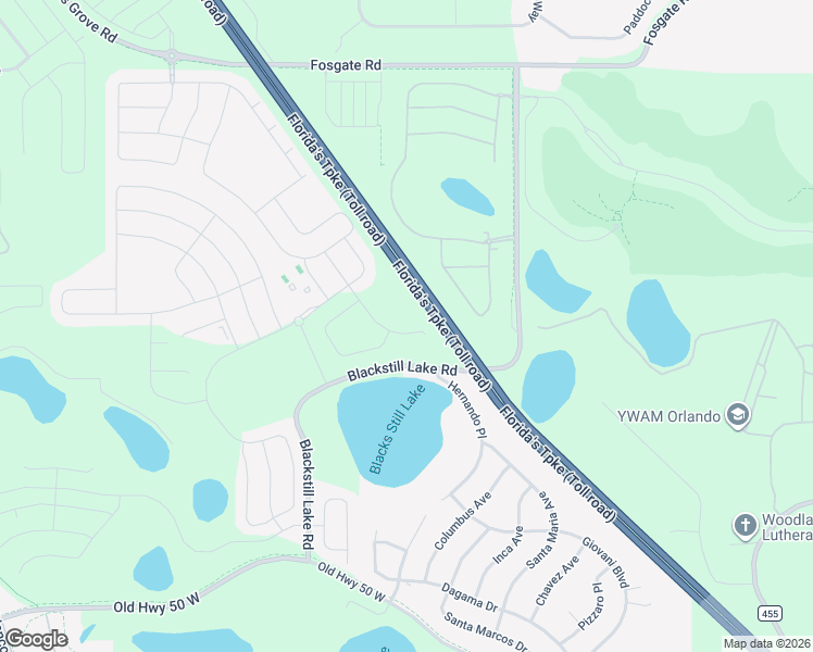 map of restaurants, bars, coffee shops, grocery stores, and more near 1007 Timbervale Trail in Clermont