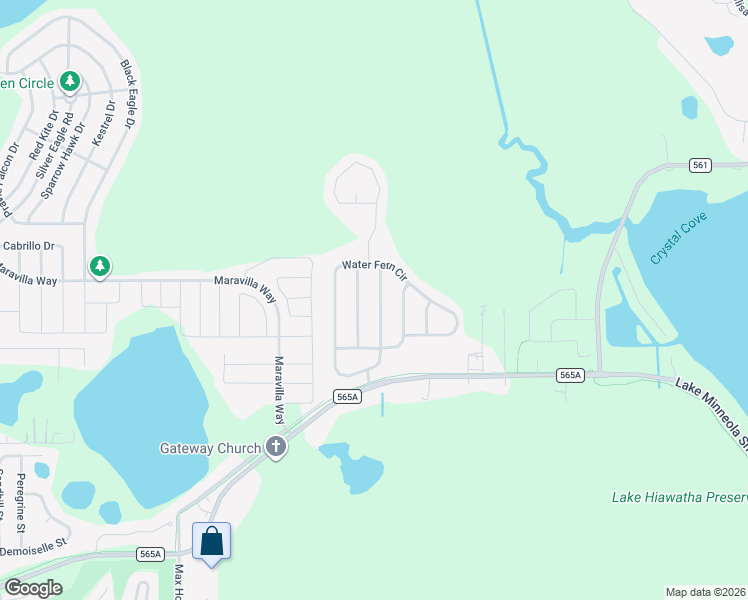 map of restaurants, bars, coffee shops, grocery stores, and more near 15821 Switch Cane Street in Clermont
