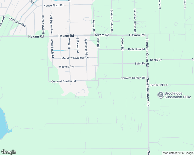 map of restaurants, bars, coffee shops, grocery stores, and more near 13152 Convent Garden Road in Brooksville