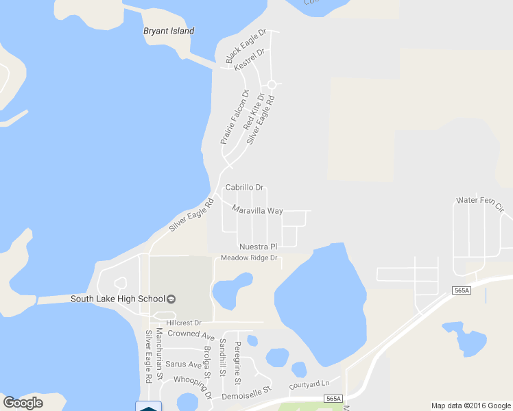 map of restaurants, bars, coffee shops, grocery stores, and more near 504 Cadiz Drive in Groveland