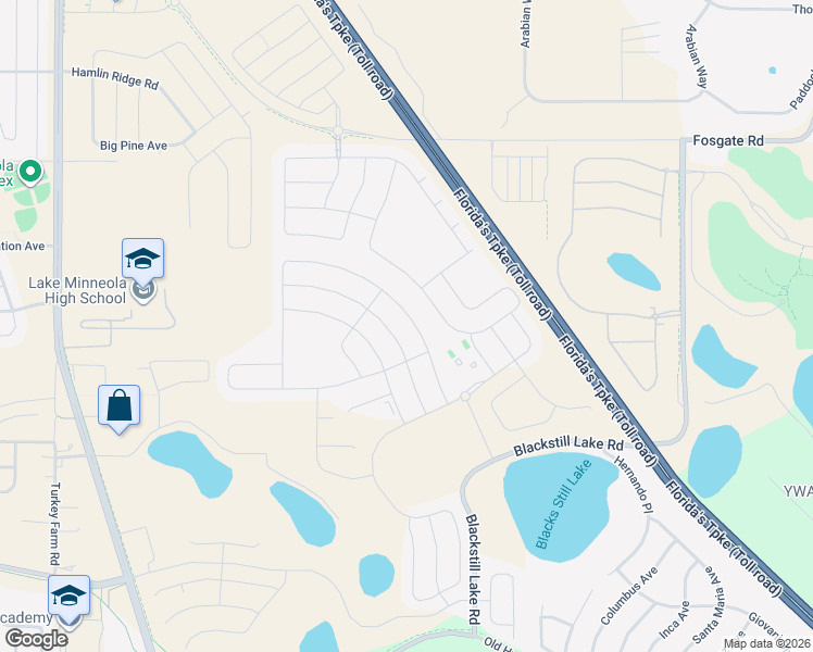 map of restaurants, bars, coffee shops, grocery stores, and more near 1007 Nathan Ridge Road in Clermont