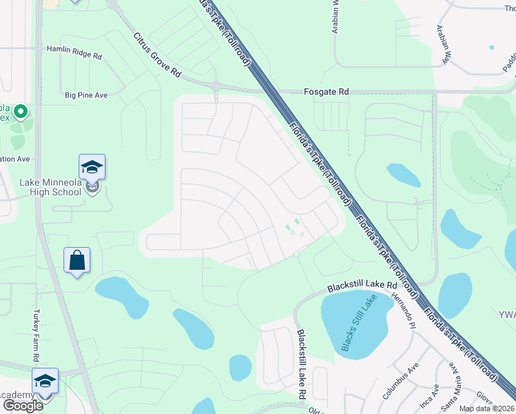 map of restaurants, bars, coffee shops, grocery stores, and more near 1041 Sadie Ridge Road in Clermont