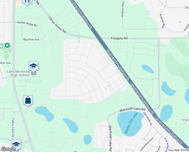 map of restaurants, bars, coffee shops, grocery stores, and more near 1041 Sadie Ridge Road in Clermont