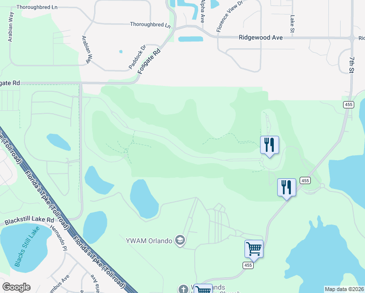 map of restaurants, bars, coffee shops, grocery stores, and more near 16014 Vetta Drive in Montverde