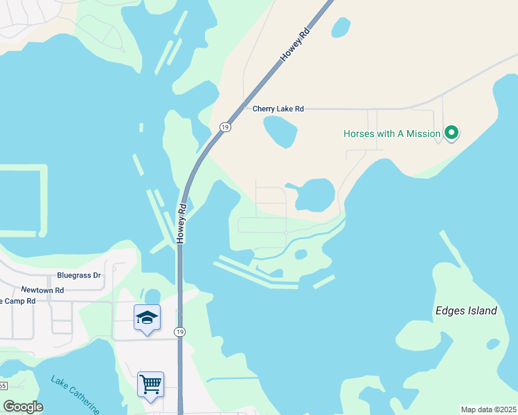 map of restaurants, bars, coffee shops, grocery stores, and more near 16330 Winding Blossom Drive in Groveland