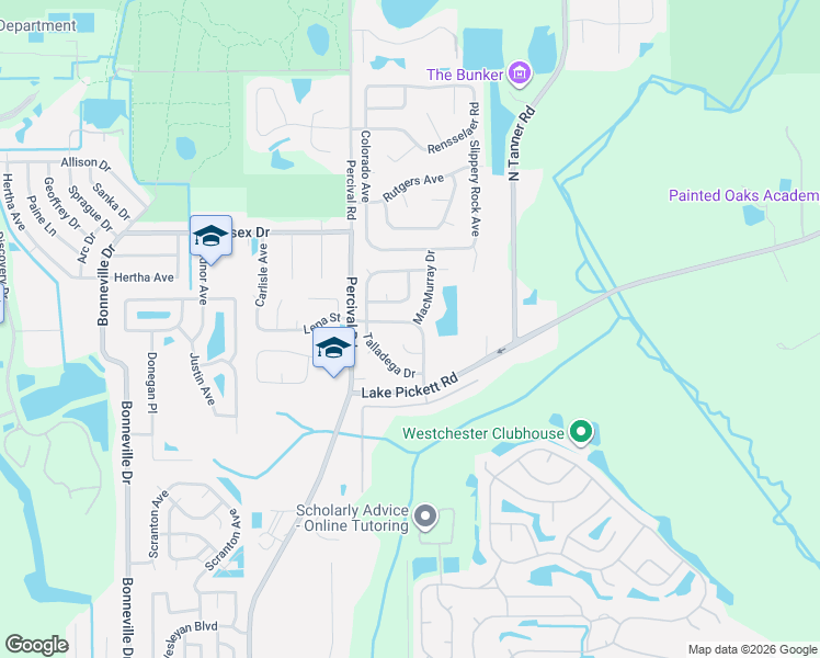 map of restaurants, bars, coffee shops, grocery stores, and more near 2709 Annhurst Avenue in Orlando