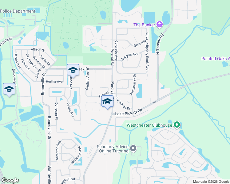 map of restaurants, bars, coffee shops, grocery stores, and more near 2701 Nattie Court in Orlando