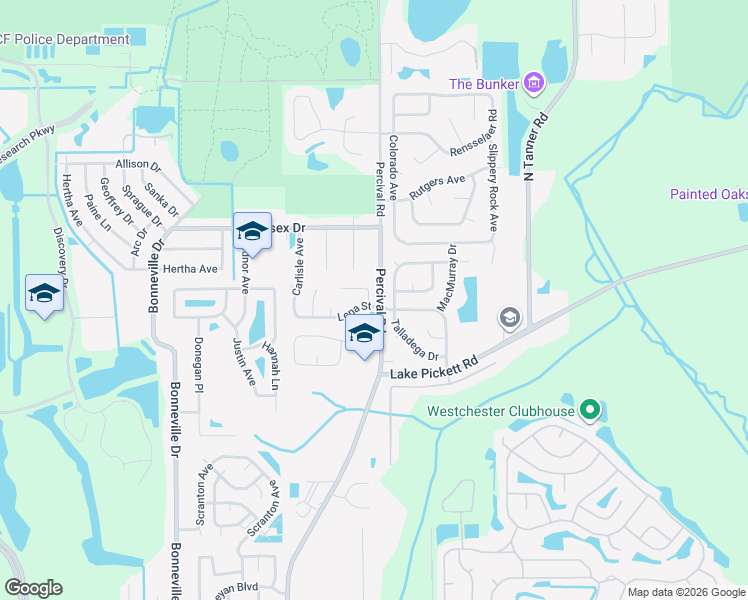 map of restaurants, bars, coffee shops, grocery stores, and more near 2701 Nattie Court in Orlando