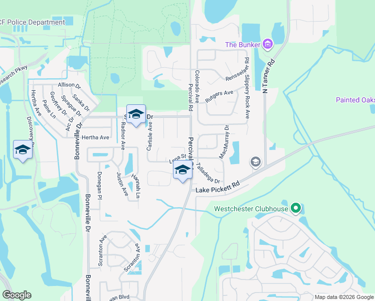 map of restaurants, bars, coffee shops, grocery stores, and more near 2701 Nattie Court in Orlando