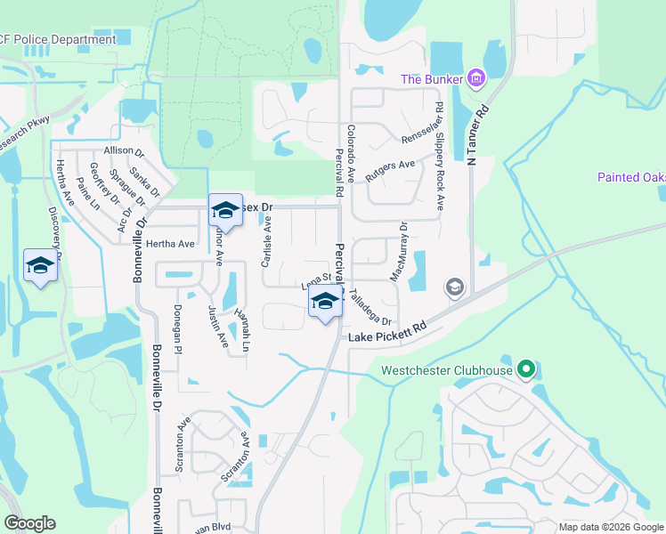 map of restaurants, bars, coffee shops, grocery stores, and more near 2701 Nattie Court in Orlando