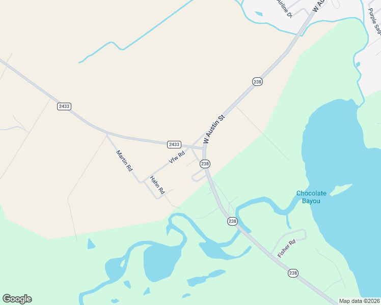 map of restaurants, bars, coffee shops, grocery stores, and more near 16 Konrad Road in Port Lavaca