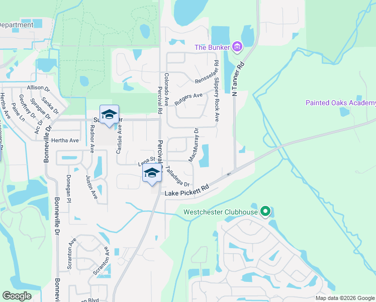 map of restaurants, bars, coffee shops, grocery stores, and more near 2709 Annhurst Avenue in Orlando