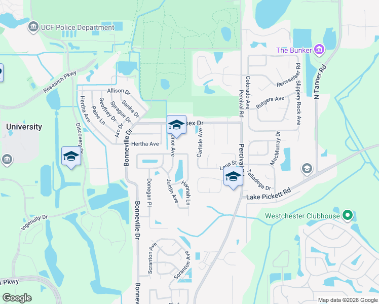 map of restaurants, bars, coffee shops, grocery stores, and more near 13827 Glasser Avenue in Orlando