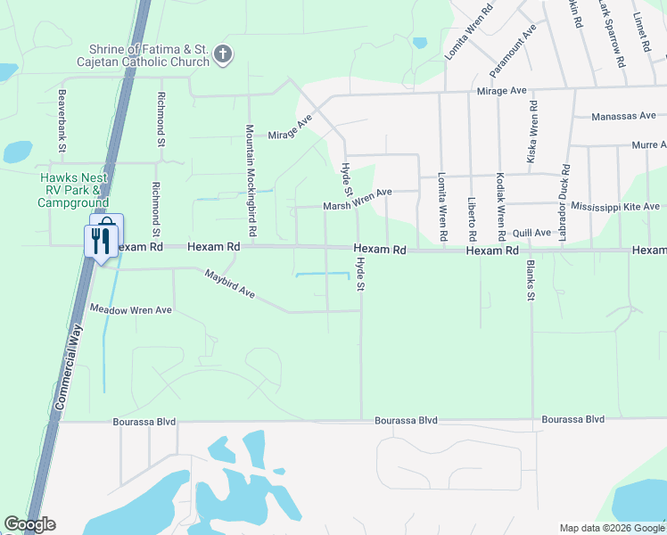 map of restaurants, bars, coffee shops, grocery stores, and more near 11041 Millerdale Road in Spring Hill