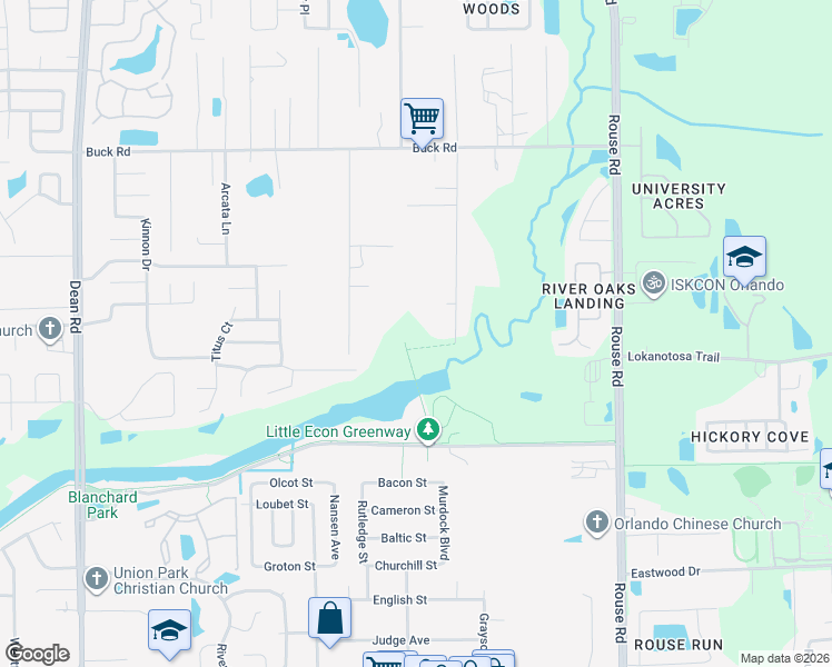 map of restaurants, bars, coffee shops, grocery stores, and more near 2636 Aein Rd in Orlando