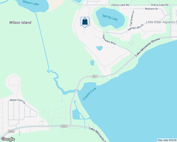 map of restaurants, bars, coffee shops, grocery stores, and more near 16218 Oak Breeze Court in Clermont