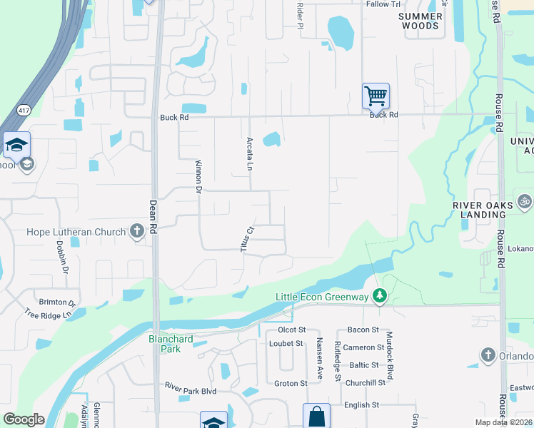 map of restaurants, bars, coffee shops, grocery stores, and more near 10357 Kapok Court in Orlando