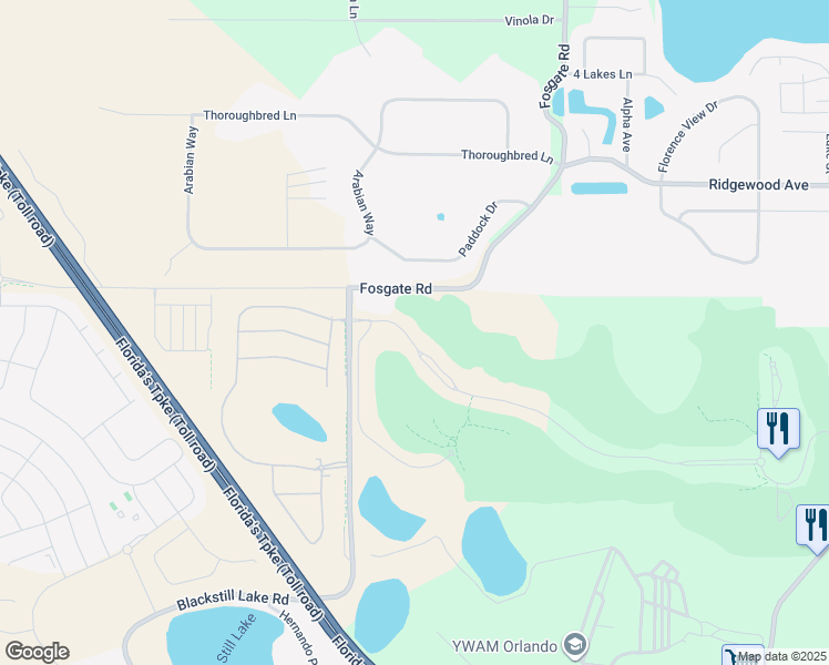 map of restaurants, bars, coffee shops, grocery stores, and more near 15619 Vetta Drive in Montverde